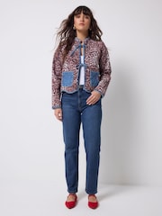 SCAMP & DUDE Blue Denim Quilted Reversible Jacket - Image 1 of 5