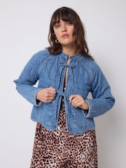 SCAMP & DUDE Blue Denim Quilted Reversible Jacket - Image 3 of 5