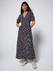 SCAMP & DUDE Grey Midi Tea Dress - Image 3 of 4