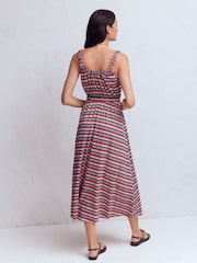Boden Blue Scoop Neck Jersey Dress - Image 3 of 5