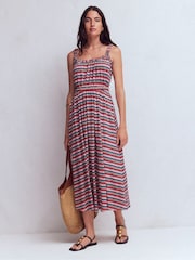Boden Blue Scoop Neck Jersey Dress - Image 4 of 5