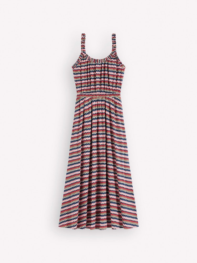 Boden Blue Scoop Neck Jersey Dress - Image 5 of 5