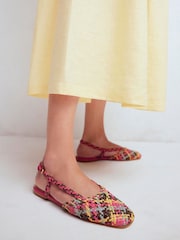 Boden Multi Woven Slingback Flats - Image 1 of 5