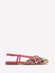 Boden Multi Woven Slingback Flats - Image 2 of 5