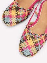 Boden Multi Woven Slingback Flats - Image 5 of 5