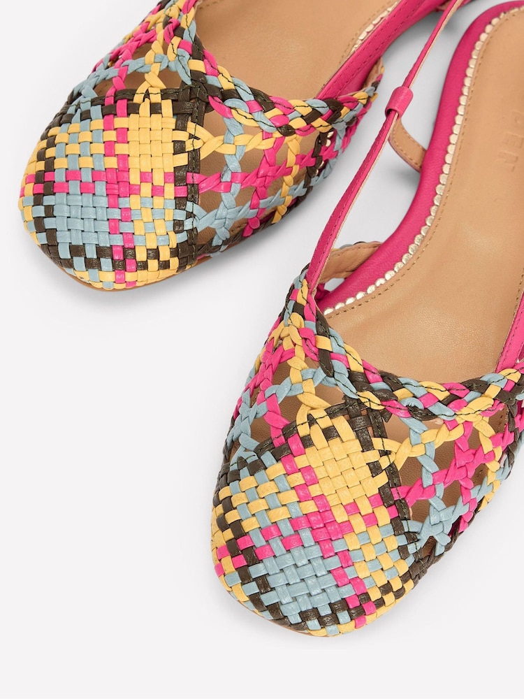 Boden Multi Woven Slingback Flats - Image 5 of 5