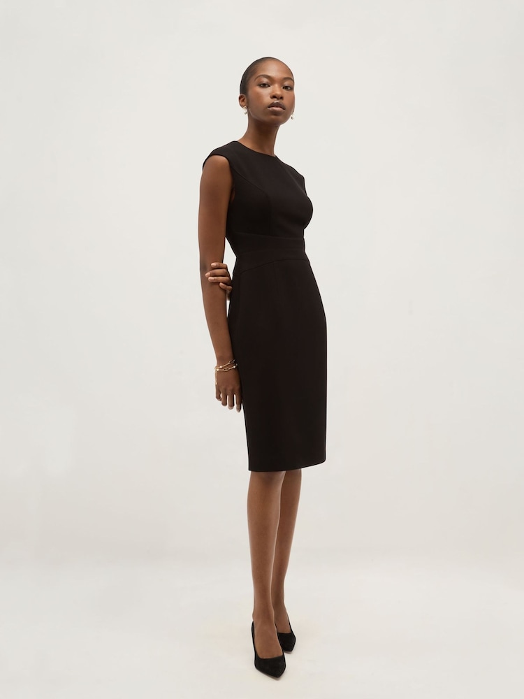Hobbs Black Petite Lea Dress - Image 1 of 5 Hobbs Black Petite Lea Dress - Image 1 of 5