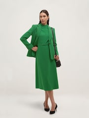 Hobbs Green Petite Mae Dress - Image 4 of 5