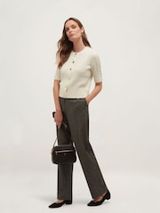Hobbs White Losie Cable Cardigan - Image 4 of 6