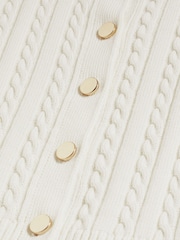 Hobbs White Losie Cable Cardigan - Image 6 of 6