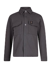 Luke 1977 Grey Junior The Bear Charcoal Overshirt - Image 4 of 8