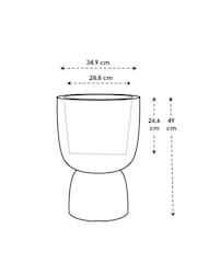 elho Brown Amber Coupe Indoor and Outdoor Plant Pot - Image 3 of 6