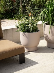 elho Beige Amber Grail Indoor and Outdoor Plant Pot - Image 1 of 6
