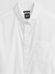 Gap White Slim Fit Stretch Shirt - Image 4 of 4