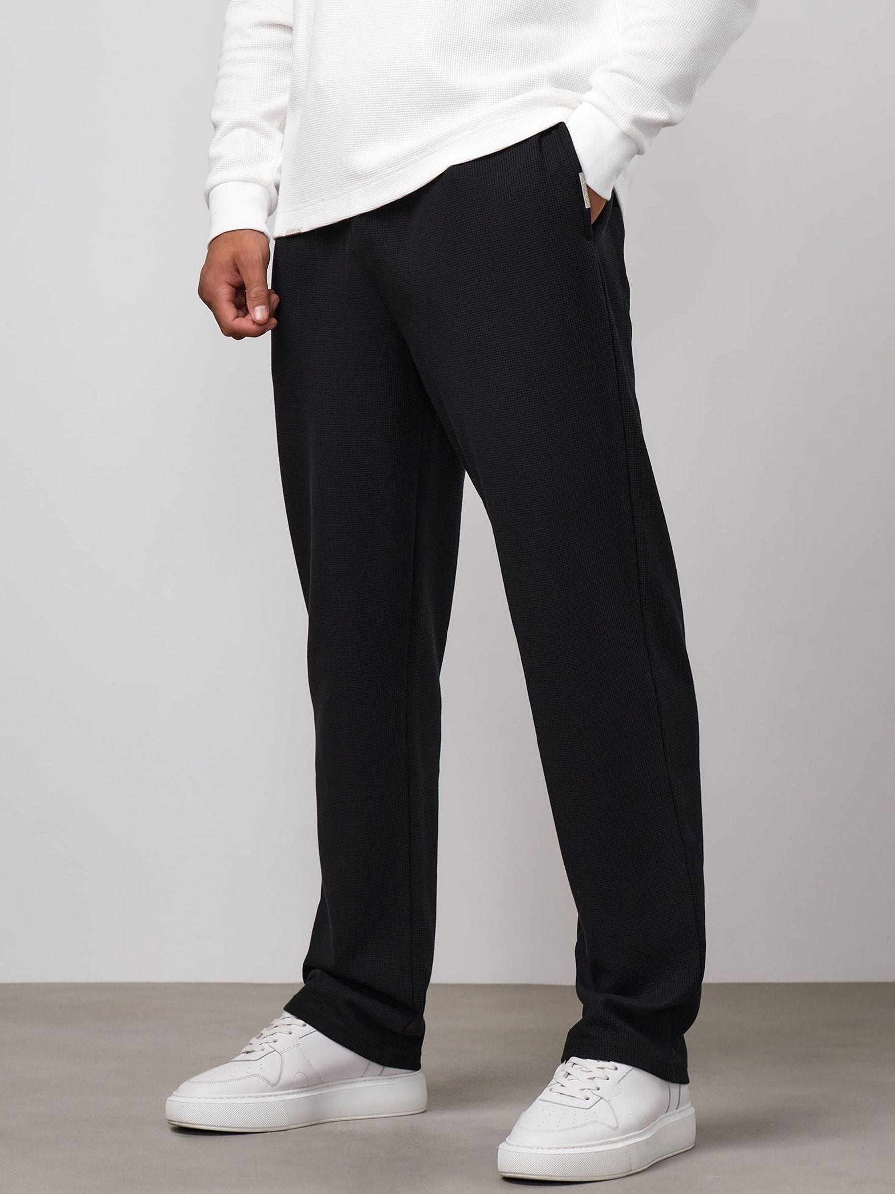 Gym King Signature Waffle Straight Leg Jogger - Black Xxl - Image 2