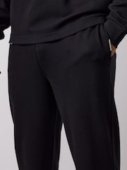 Gym King Black Signature Waffle Straight Leg Joggers - Image 4 of 4