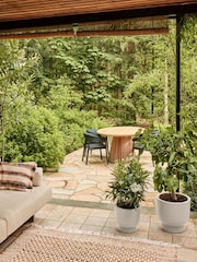 elho White Amber Grail Indoor and Outdoor Plant Pot - Image 2 of 6