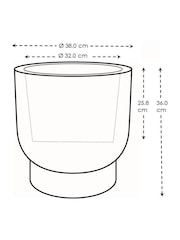 elho Beige Amber Grail Indoor and Outdoor Plant Pot - Image 6 of 6