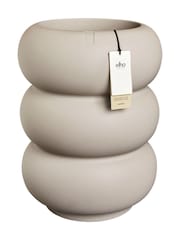 elho Beige Amber Roll High Indoor and Outdoor Plant Pot - Image 5 of 6