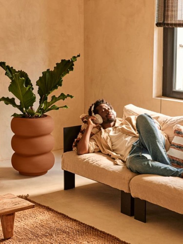 elho Brown Amber Roll High Indoor and Outdoor Plant Pot - Image 1 of 6 elho Brown Amber Roll High Indoor and Outdoor Plant Pot - Image 1 of 6