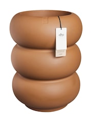 elho Brown Amber Roll High Indoor and Outdoor Plant Pot - Image 5 of 6