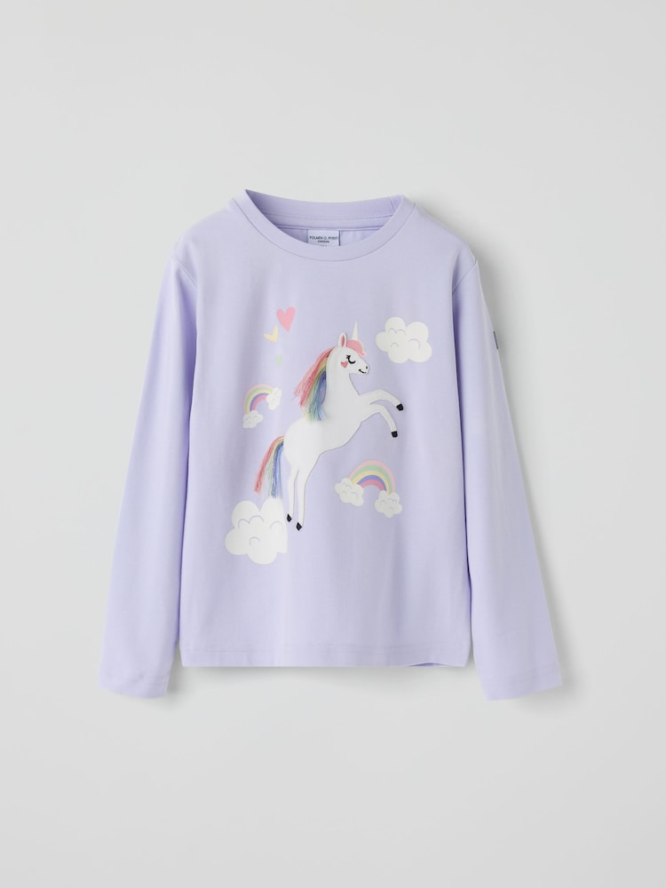 Polarn O. Pyret Long Sleeve Unicorn Top - Imagen 1 de 3