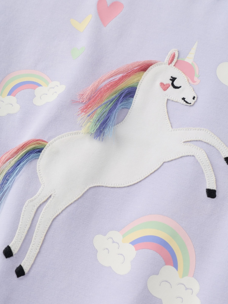 Polarn O. Pyret Long Sleeve Unicorn Top - Imagen 2 de 3