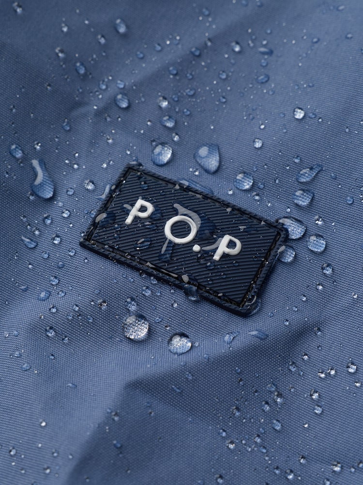 Polarn O. Pyret Blue Waterproof Shell Jacket Hazy - Image 2 of 2