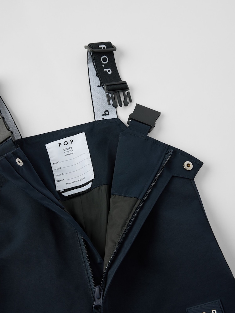 Polarn O. Pyret Blue Waterproof Shell Trousers - Image 2 of 5 Polarn O. Pyret Blue Waterproof Shell Trousers - Image 2 of 5
