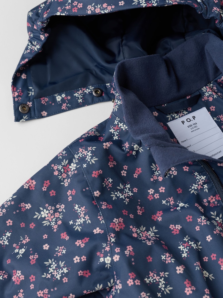 Polarn O. Pyret Pink Waterproof Shell Overall Puddlesuit - Image 2 of 3