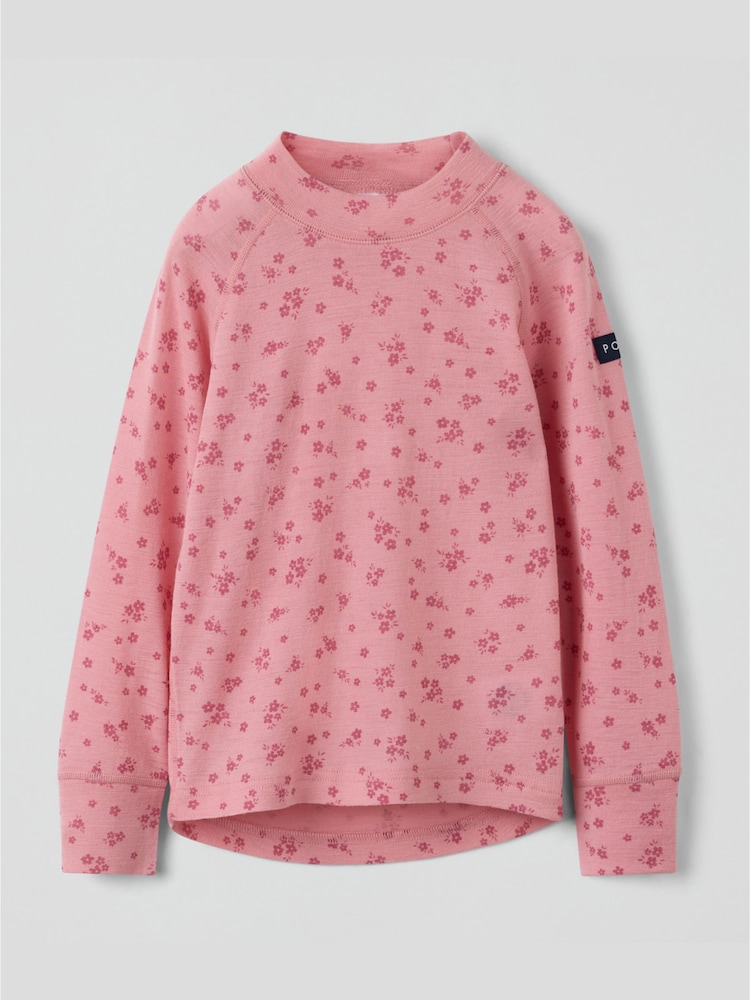 Rosa - Polarn O. Pyret Long Sleeve Merino Top - Bild 1 von 2 Rosa - Polarn O. Pyret Long Sleeve Merino Top - Bild 1 von 2