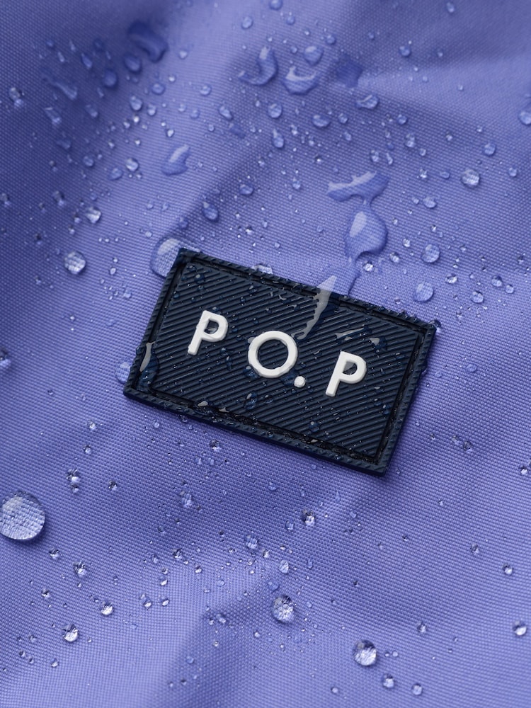 Polarn O. Pyret Blue Waterproof Shell Hazy Jacket - Image 2 of 2 Polarn O. Pyret Blue Waterproof Shell Hazy Jacket - Image 2 of 2