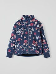 Polarn O. Pyret Rose Pink Waterproof Fleece Jacket - Image 1 of 2