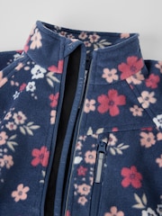 Polarn O. Pyret Rose Pink Waterproof Fleece Jacket - Image 2 of 2