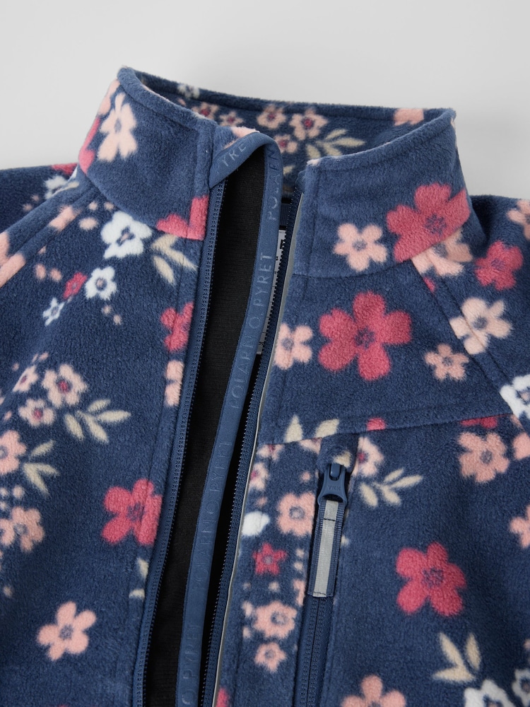 Polarn O. Pyret Rose Pink Waterproof Fleece Jacket - Image 2 of 2