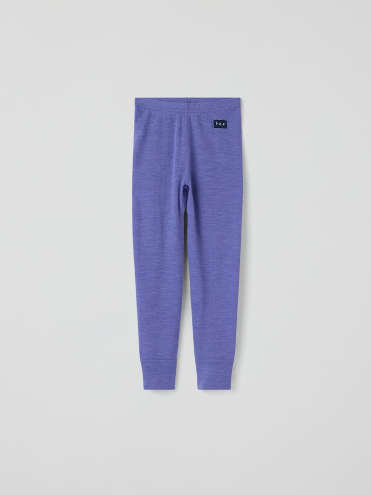 Polarn O. Pyret Purple Long Johns Merino Thermals - Image 1 of 2