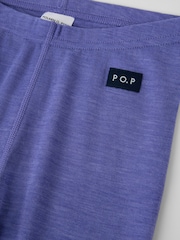 Polarn O. Pyret Purple Long Johns Merino Thermals - Image 2 of 2