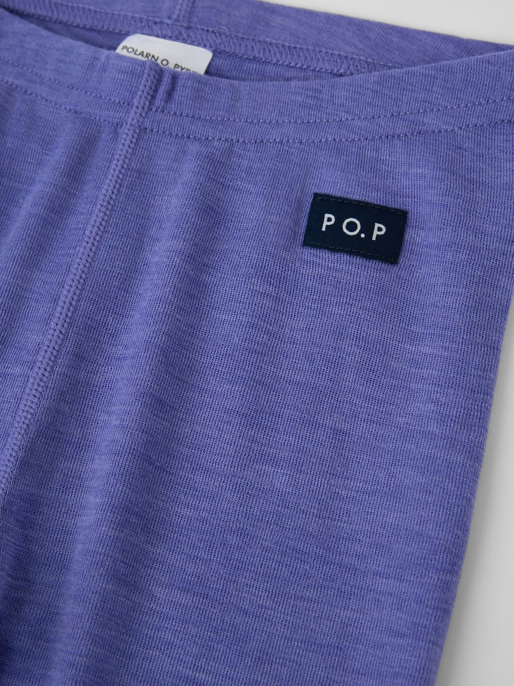 Polarn O. Pyret Purple Long Johns Merino Thermals - Image 2 of 2