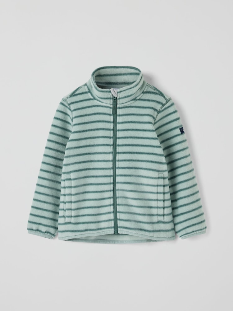 Polarn O. Pyret Fleece Jacket With Pockets Striped - Imagen 2 de 4