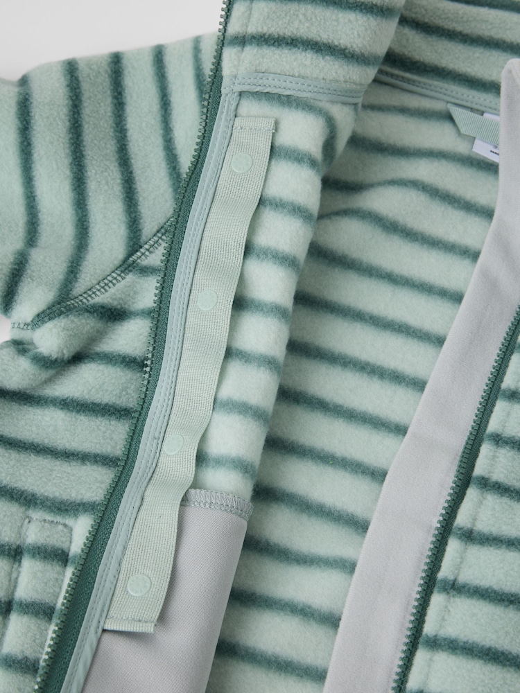 Polarn O. Pyret Fleece Jacket With Pockets Striped - Imagen 4 de 4
