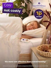 Slumberdown White Electric Blanket 9 Heat Settings With Timer - Image 2 of 8