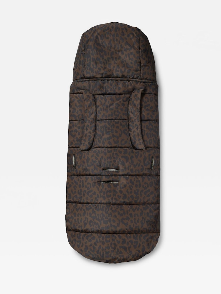 Finnson Choc Leopard Alma Universal Quilted Foot Muff - Image 2 of 4