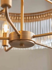 Gallery Home Brass Clement 5 Pendant Light - Image 2 of 7