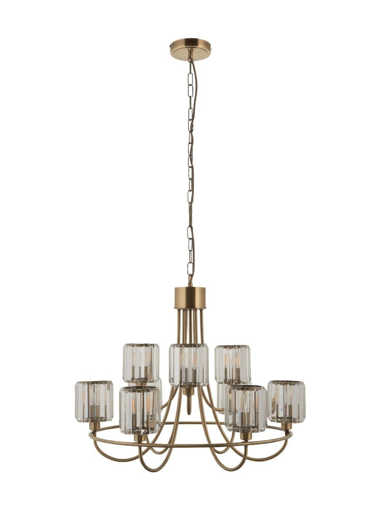 Gallery Home Brass Beatrice 9 Tiered Pendant Light - Image 6 of 6 Gallery Home Brass Beatrice 9 Tiered Pendant Light - Image 6 of 6