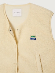 American Vintage Cream Hoktown Gilet - Image 2 of 4