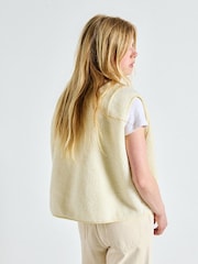 American Vintage Cream Hoktown Gilet - Image 3 of 4