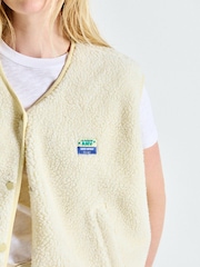 American Vintage Cream Hoktown Gilet - Image 4 of 4
