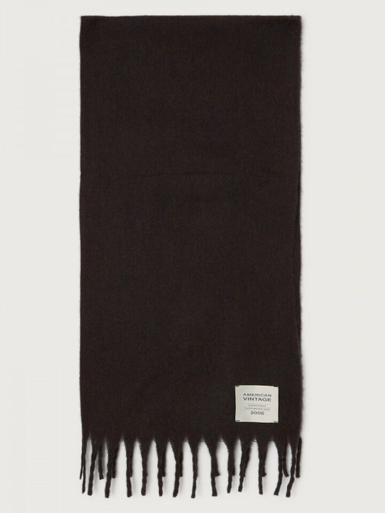 American Vintage Brown Zinaco Scarf - Image 2 of 4 American Vintage Brown Zinaco Scarf - Image 2 of 4