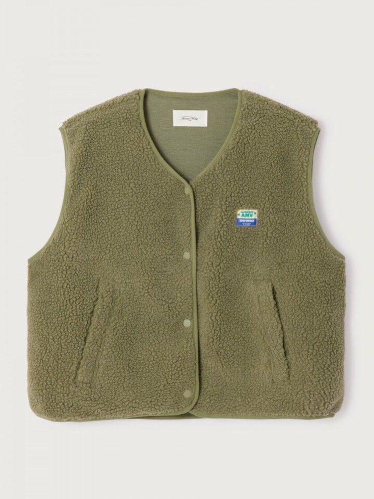 Yaşıl - Amerikan Vintage Hoktown Gilet - 2şəkildən 1 şəkil