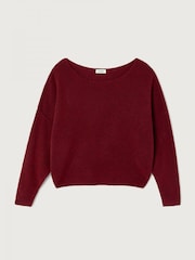 Burgundija - „American Vintage Damsville“ slouchy megztinis - 3 paveikslėlis iš 4